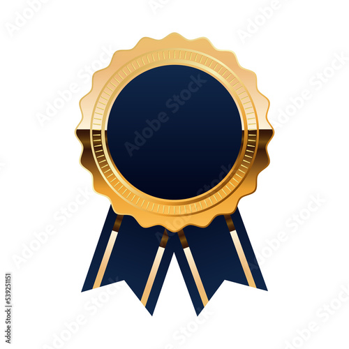 Premium Quality badge With Blue and Gold color