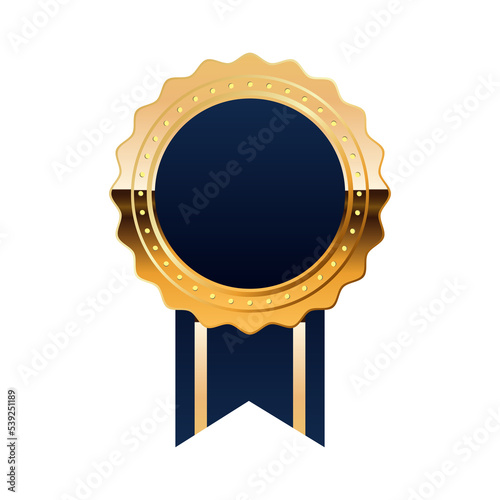 Premium Quality badge With Blue and Gold color