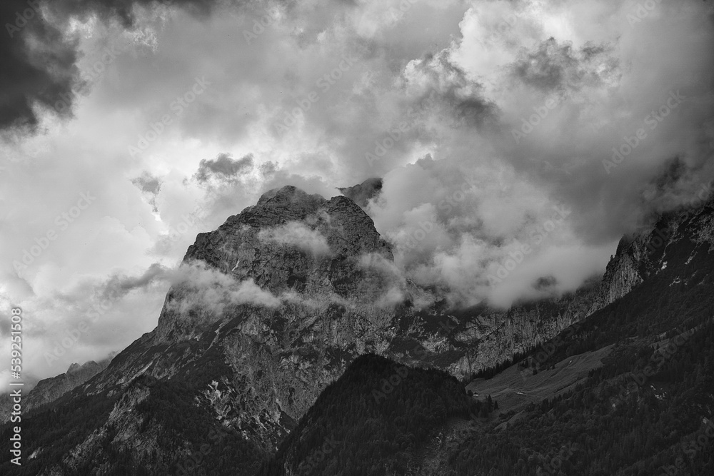 Gipfel Berg Wolken Gipfel Berg Wolken