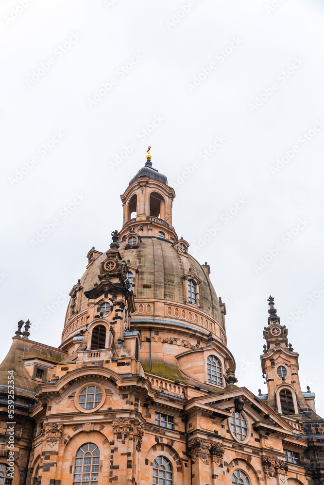 Frauenkirche at Neumarkt, old town of Dresden, Germany