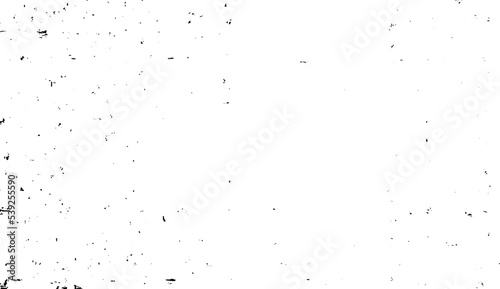 Monochrome texture composed of irregular graphic elements. Distressed uneven grunge background. Abstract vector illustration. Overlay for interesting effect and depth. Isolated on white background.