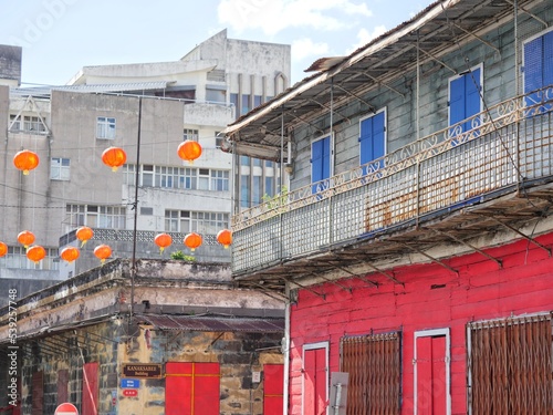 At the heart of Chinatown in Port-Louis Mauritius during Chinese New Year season