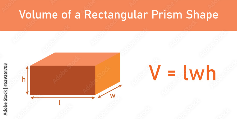 volume of a rectangular prism formulas in mathematics. volume is length × width × height. vector