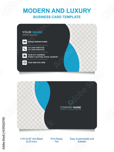 Corporate business card design template