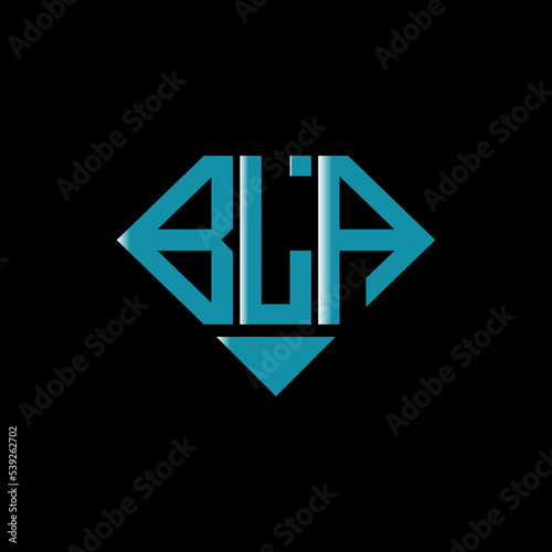 BLA letter logo creative design. BLA unique design.
