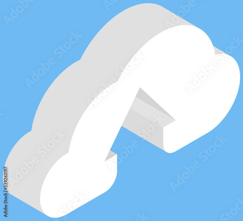 Virtual storage, service for saving information and personal data protection concept. Virtualized keeping info system vector illustration. Uploading files, online data to digital cloud storage