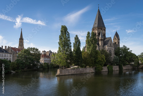 River moselle in the historic city of Metz.