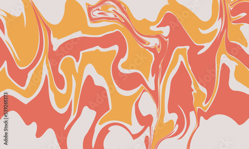 Retro 70s Abstract Trippy Wavy Swirl Vector Background