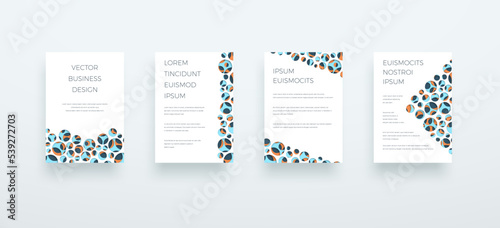 Vector Business Template Page Design Colorful 3d Layout