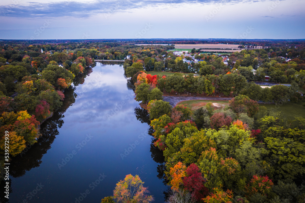 Drone of Autumn in Princeton