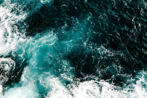 Stormy water background, water element, Adriatic Sea, Dubrovnik, Croatia