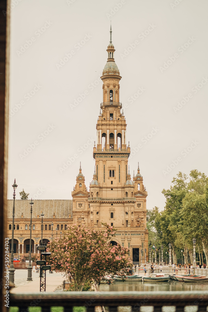 Spain, Seville 10-18-2022: the city seville in autumn