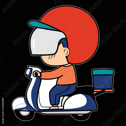 Online delivery service concept, online order tracking, delivery home, and office. Warehouse, truck, drone, scooter and bicycle courier, a delivery man in a respiratory mask. Vector