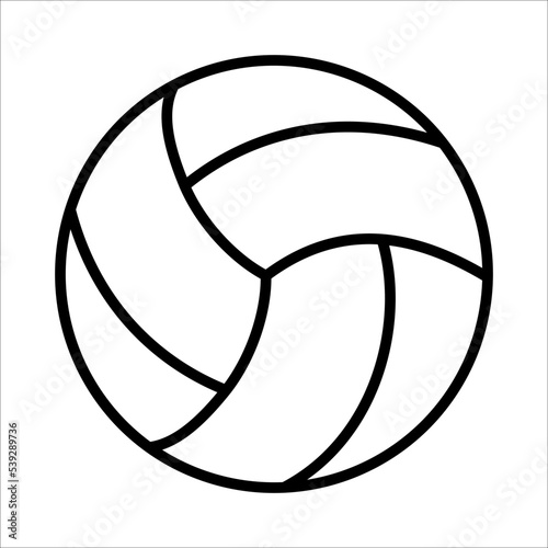 Volleyball Icon Logo Design Vector Template Illustration Sign And Symbol Pixels Perfect