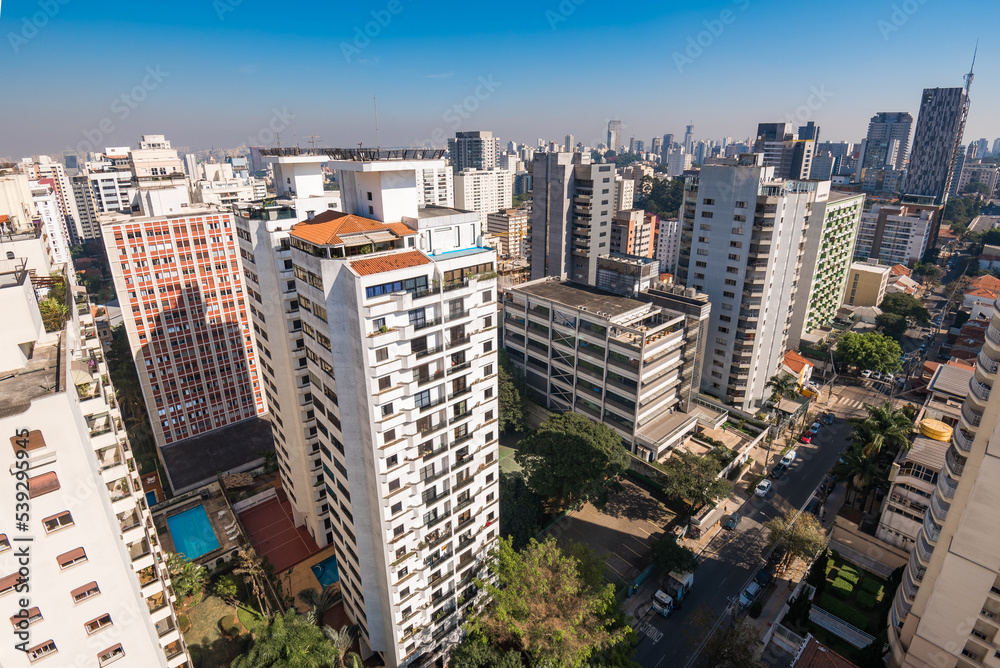 View of Residential Buildings in Sao Paulo City View of Residential Buildings in Sao Paulo City