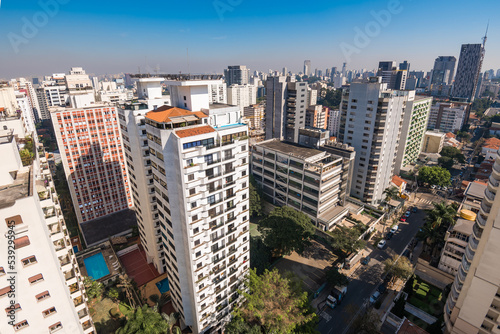 View of Residential Buildings in Sao Paulo City