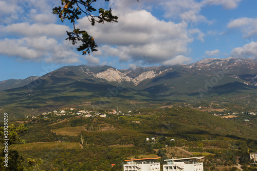 View from the slope of Ayu Dag in Crimea photo