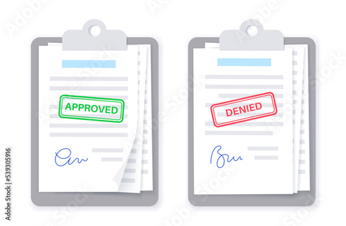Approve deny document