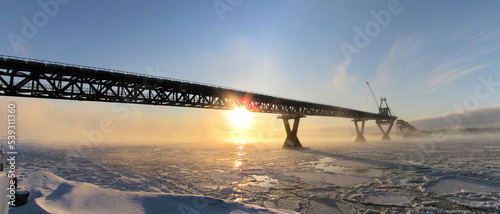 Bridge in the Northwest Territories of Canada