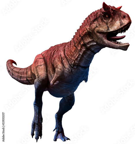 Foto Carnotaurus sastrei from the Cretaceous era 3D illustration