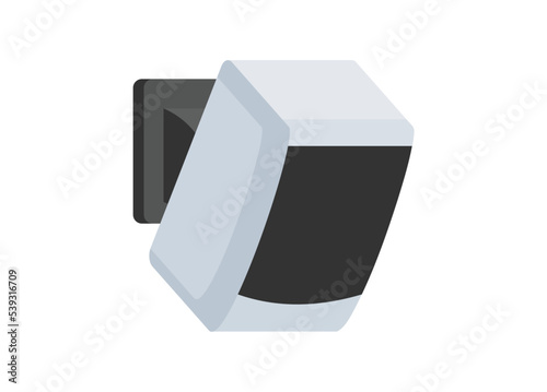 Wall mount audio speaker. Simple flat illustration.