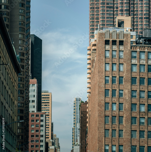 skyscrapers in downtown city Manhattan New York  © Alberto GV PHOTOGRAP