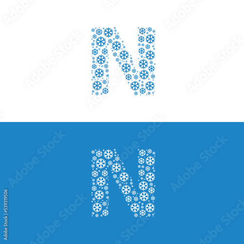 Wallpaper Mural SNOW COLD LETTER N LOGO Torontodigital.ca