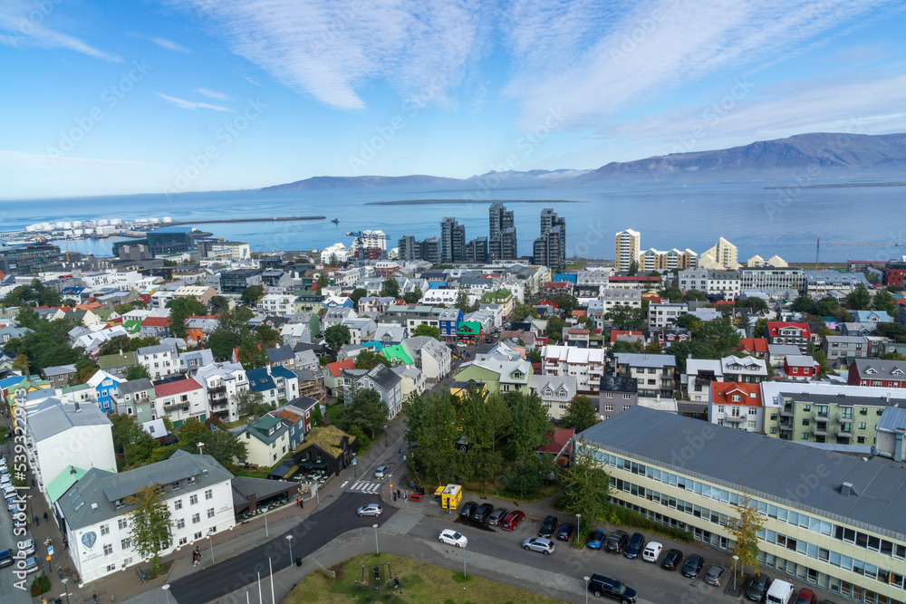 Downtown Reykjavik view
