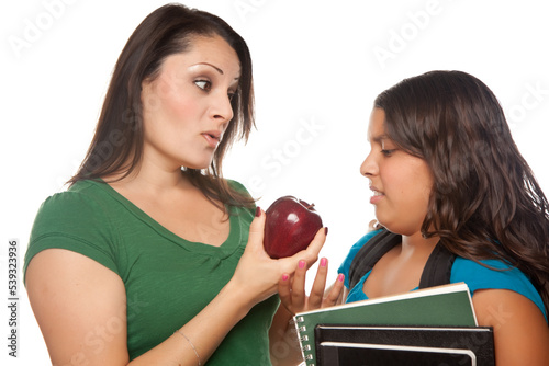 Hispanic Mother Gives Daugh...