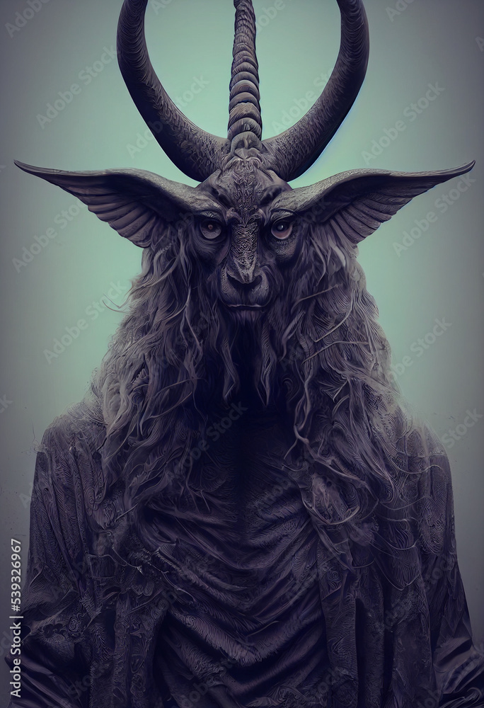 Baphomet devil demon. Generative AI Stock Illustration | Adobe Stock