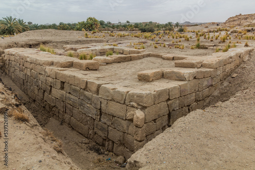Ruins of ancient temple Soleb in Sudan photo