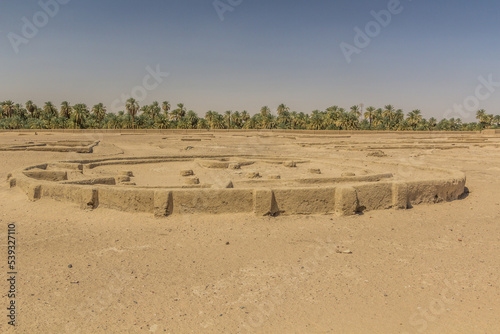 Ruins of the ancient city Kerma, Sudan photo