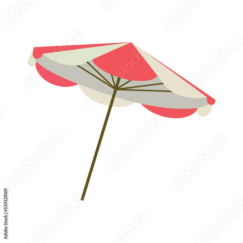 Isolated summer resort umbrella icon Vector