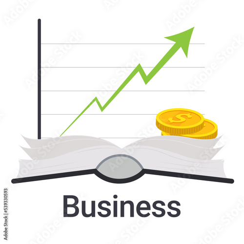 Business educational vector illustration graphic