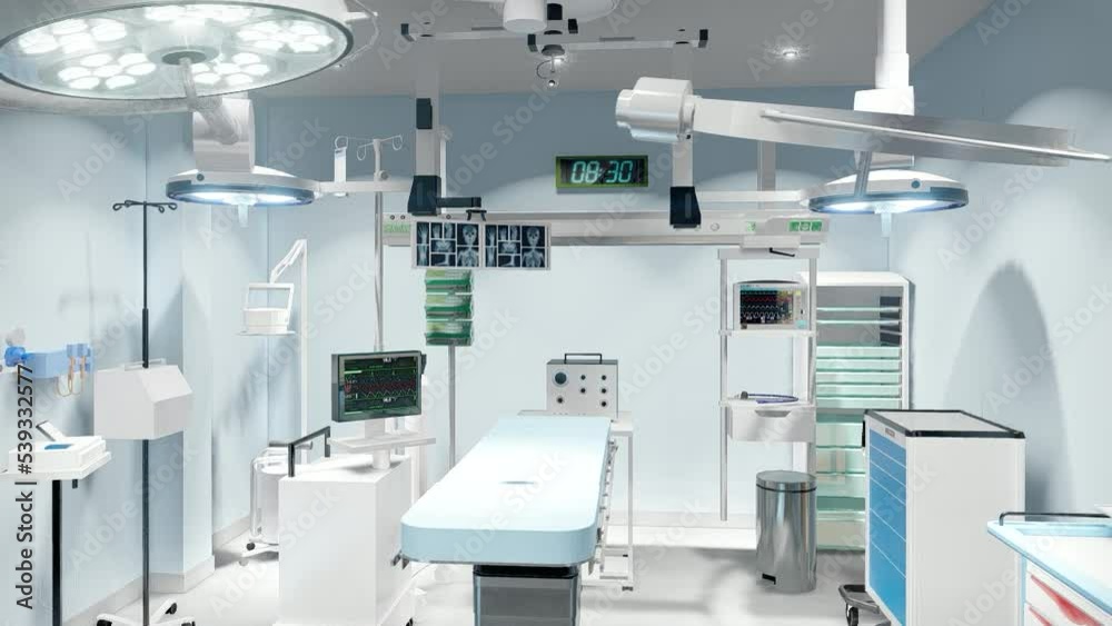 Quirófano de hospital para operaciones de cirugía. Room in hospital. Quirófano de hospital para operaciones de cirugía. Room in hospital.