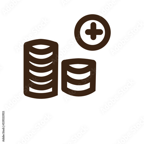 add, coins, money, penny, plus