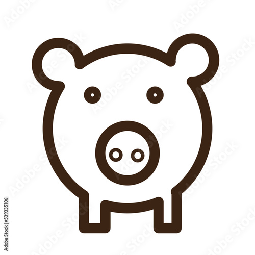 economy finance money piggy safe icon