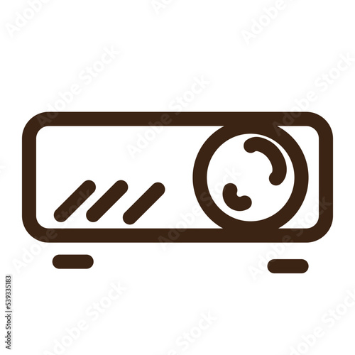 job office projector secretary work icon