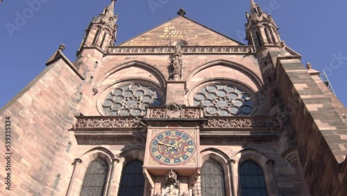Wallpaper Mural Gothic facade of the Strasbourg Cathedral of Our Lady (French: Cathédrale Notre-Dame de Strasbourg, German: Liebfrauenmünster zu Straßburg) Torontodigital.ca
