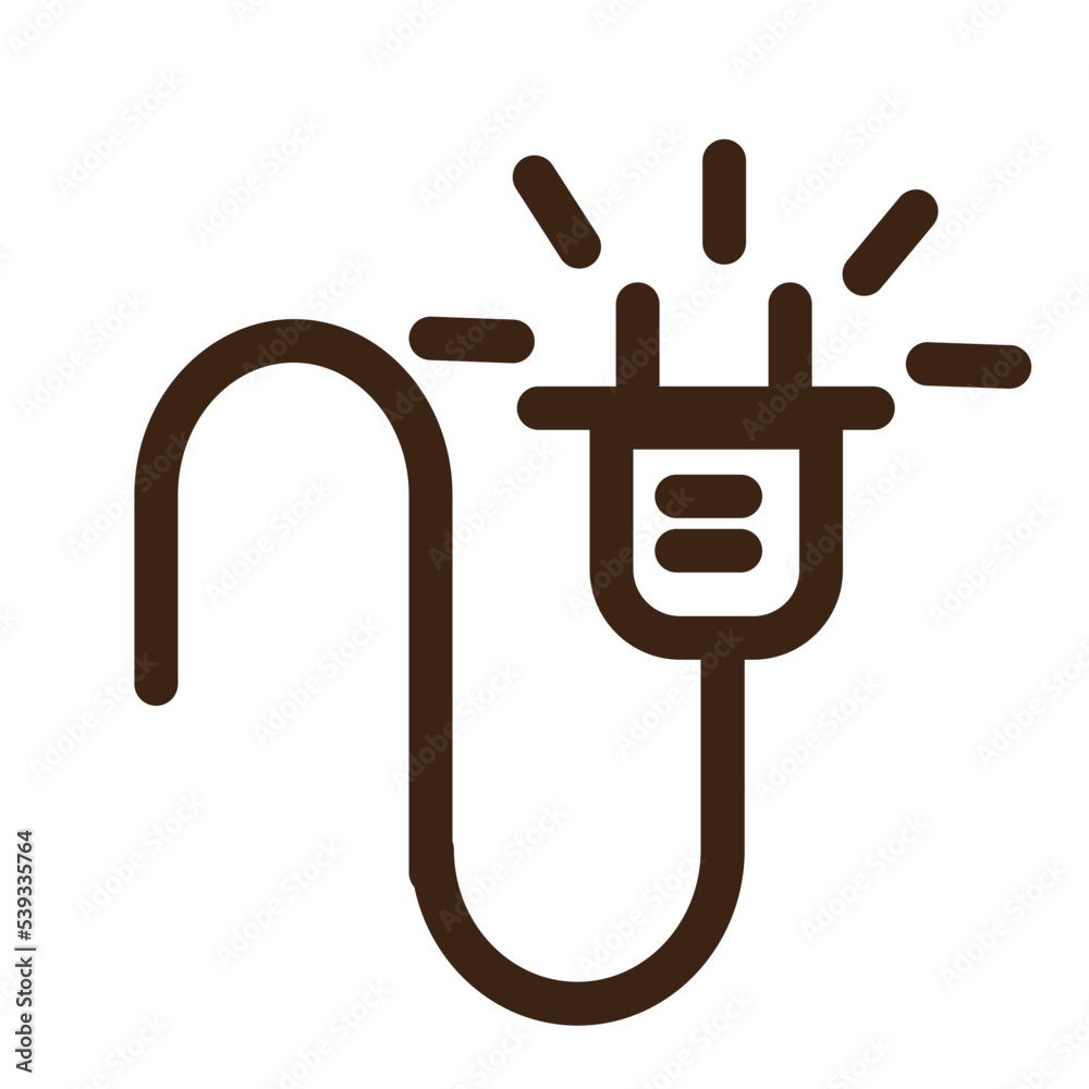 adapter cable element energy icon adapter cable element energy icon