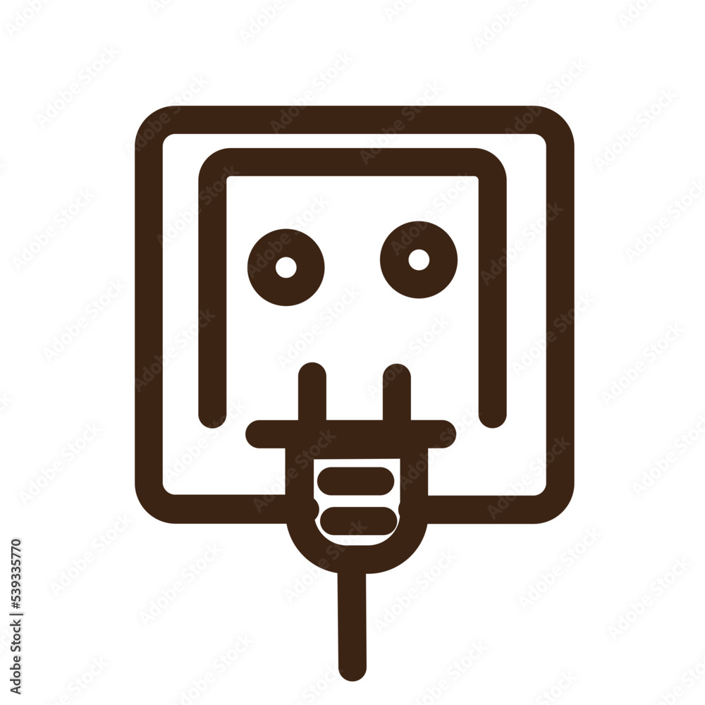 adapter cable element energy icon adapter cable element energy icon