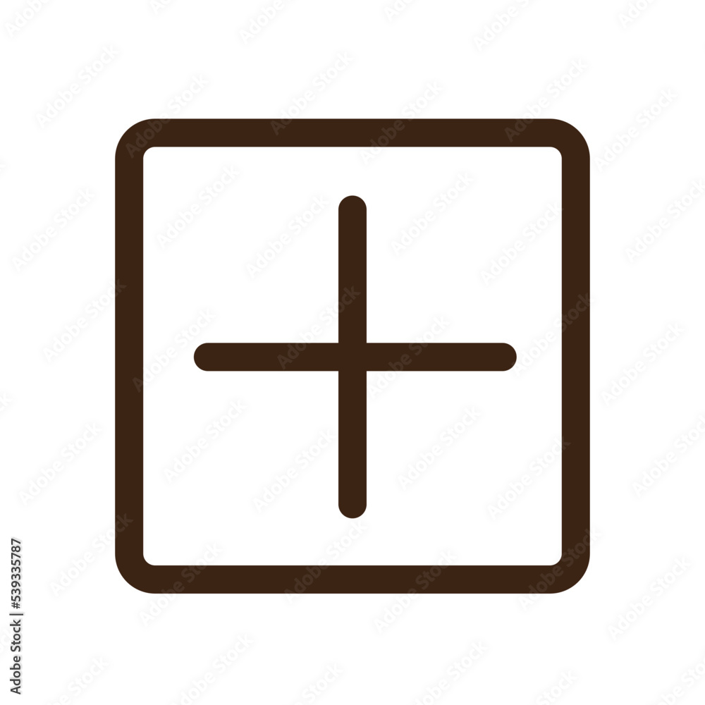 Obraz premium add basic new outline ui icon