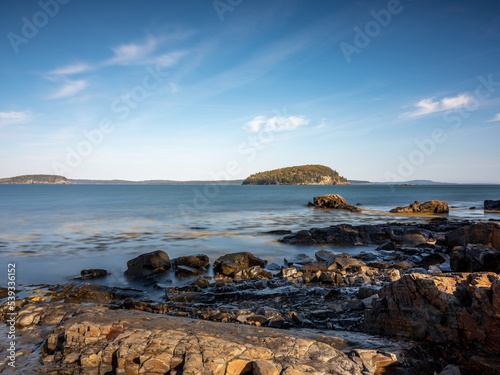 USA East Coast landscape in Bar Harbor Maine.