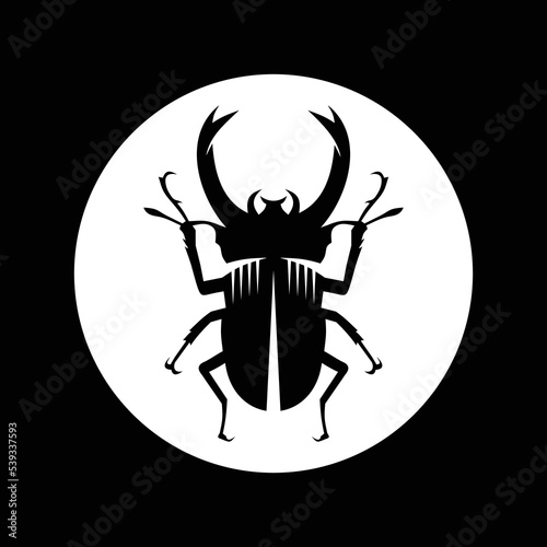 Beetle Vector Illustration. © mochawalk