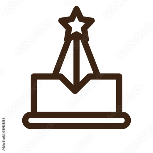 archievement badge medal reward star icon