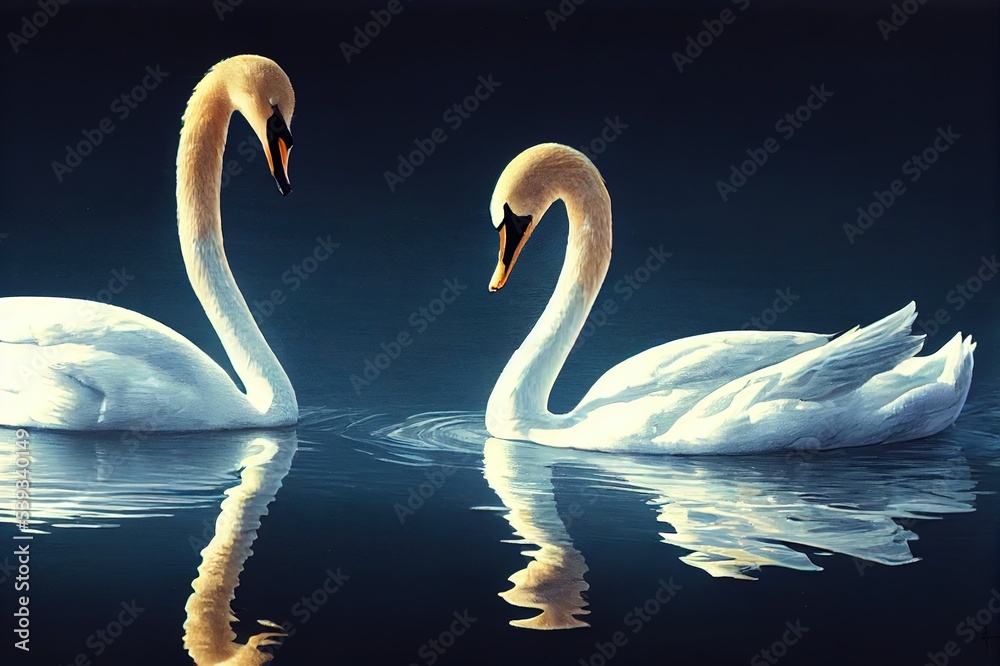 Fototapeta premium Swan in a Lake
