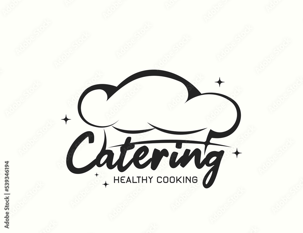 Fototapeta premium Catering chef logo design template