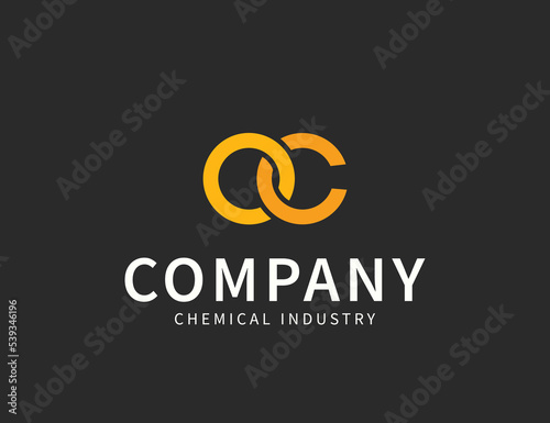 C letter logo design template