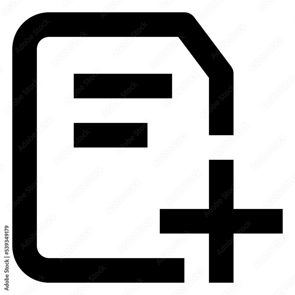 Icon Additional With Style Outline Icon Additional With Style Outline