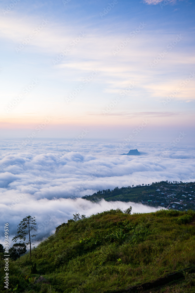 view from Phu Thap Boek   lacated in Phetchabun Province  in Thailand
